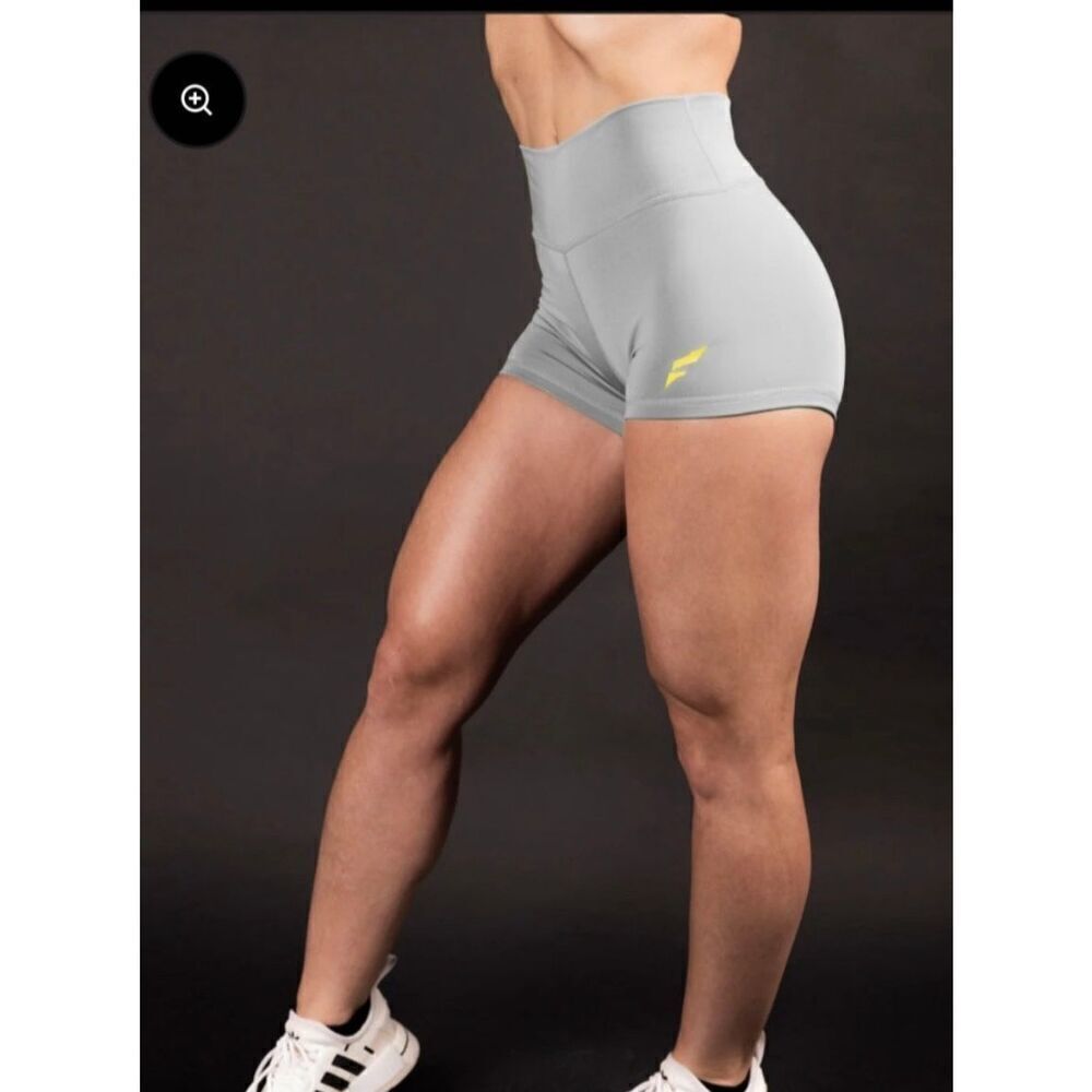 NWT Flag Nor Fail Vivid shorts gray yellow size small